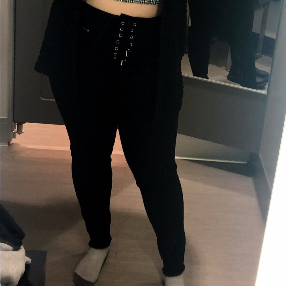 Wild Fable Lace up Black Jeans